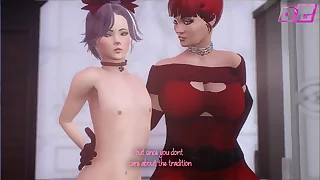 Dash Shemale Milf fucks obedient guy in the anal, hot futanari sex